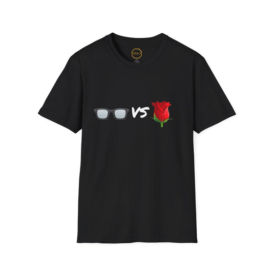 Glasses vs Rose - Get Beaned! - T-Shirt - Black (Matt vs D.Rose Eat The Beans)